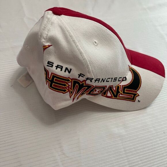 XFL San Francisco Demons Cap Hat StrapBack Drew Pearson Vintage One Size Fits - Picture 2 of 7